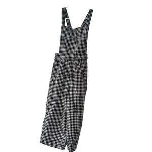 Tea collection Black and White gingham Overalls w pockets  sz 5 lightweight